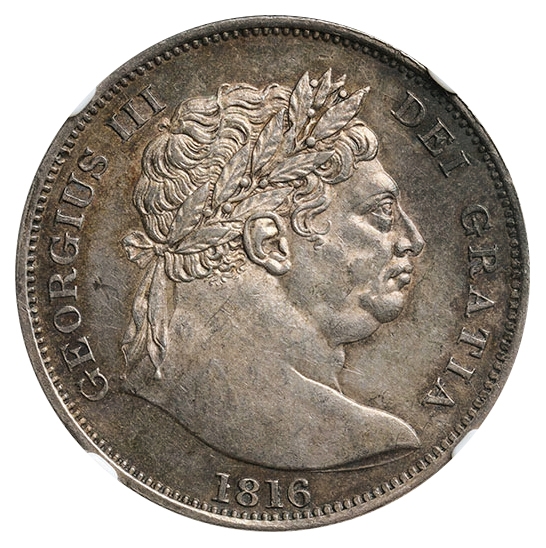 銀貨 イギリス 1816年 ジョージ3世 ハーフクラウン 14g | mdh.com.sa
