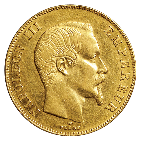 フランス FRANCE ナポレオン3世 NAPOLEON III 1フラン銀貨 uuIdtcM5Ua 