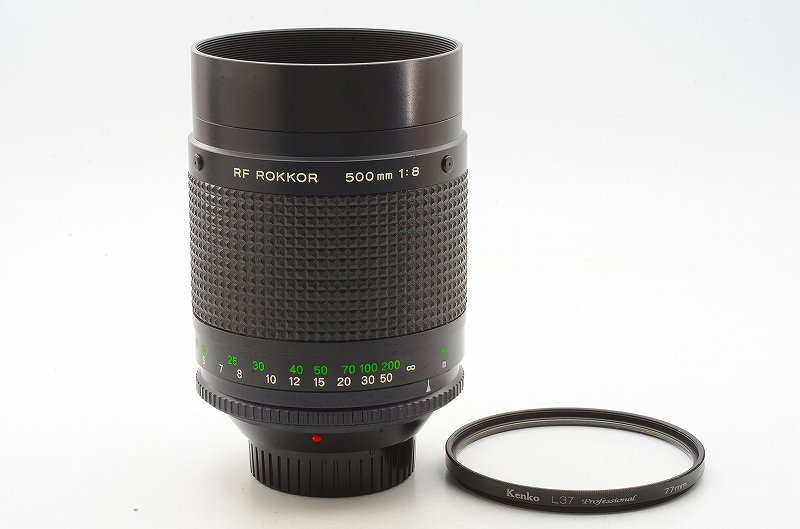 As-is MINOLTA RF ROKKOR 500mm F/8 Telephoto mirror lens From Japan As-is MINOLTA RF ROKKOR 500mm F/8 Telephoto mirror lens From Japan
